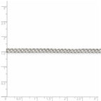 FJC Finejewelers 16 Inch Sterling Silver 4mm Pave Curb Chain Necklace