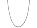 FJC Finejewelers 16 Inch Sterling Silver 4mm Pave Curb Chain Necklace