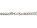 FJC Finejewelers 16 Inch Sterling Silver 4.5mm Pave Curb Chain Necklace