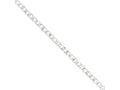 FJC Finejewelers 18 Inch Sterling Silver 5.5mm Pave Curb Chain Necklace