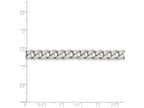FJC Finejewelers 18 Inch Sterling Silver 7mm Pave Curb Chain Necklace