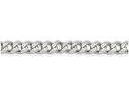 FJC Finejewelers 18 Inch Sterling Silver 7mm Pave Curb Chain Necklace