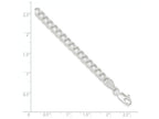 FJC Finejewelers Sterling Silver Double Link Charm Bracelet