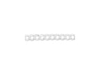 FJC Finejewelers Sterling Silver Double Link Charm Bracelet