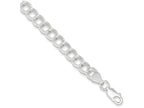 FJC Finejewelers Sterling Silver Double Link Charm Bracelet