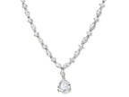 Cheryl M™ Sterling Silver Pear CZ 17in Necklace
