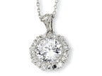 Cheryl M™ Sterling Silver CZ 18in Necklace