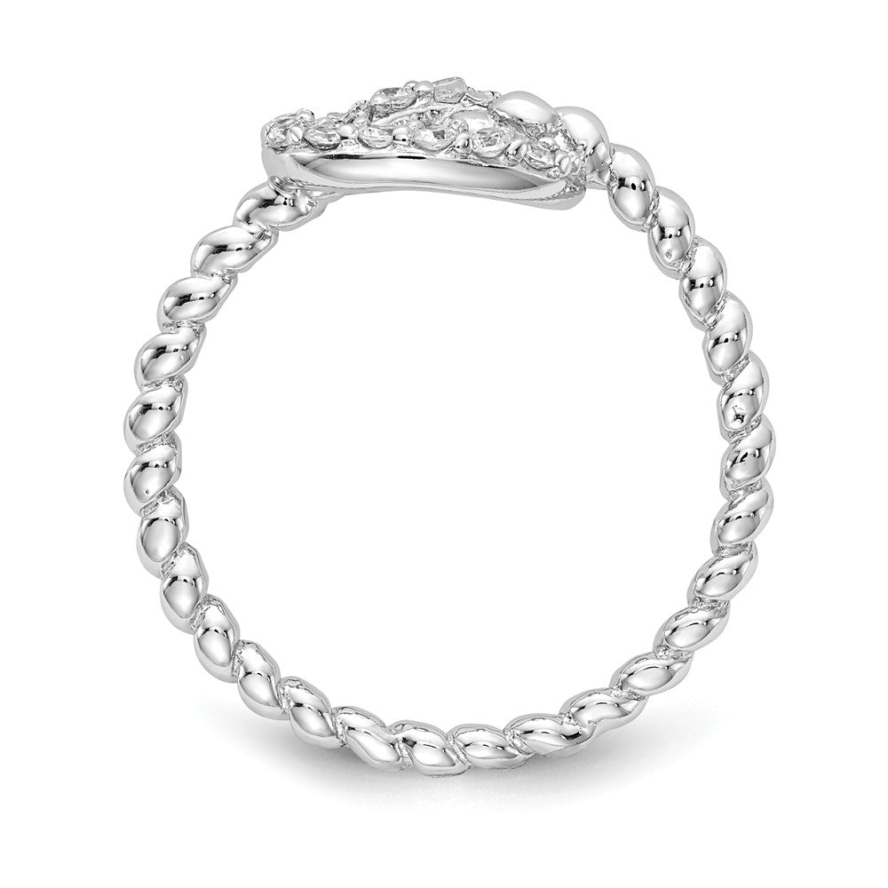 Cheryl M™ Sterling Silver CZ Knot Ring