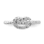 Cheryl M™ Sterling Silver CZ Knot Ring