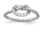 Cheryl M™ Sterling Silver CZ Knot Ring