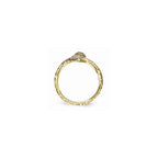 Cheryl M™ Gold Plated Sterling Silver CZ Snake Ring