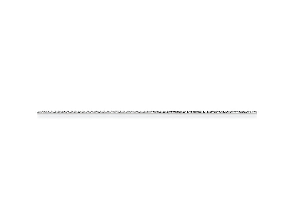 FJC Finejewelers Sterling Silver Rhodium Plated 1.5mm bright-cut Rope Chain Necklace