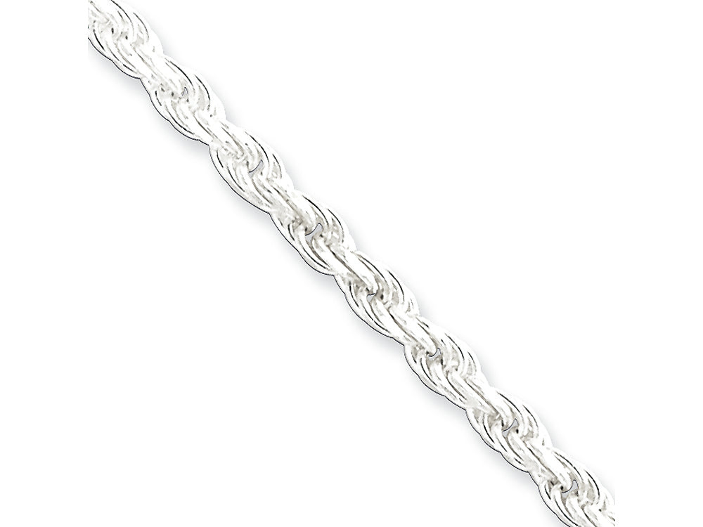 FJC Finejewelers 16 Inch Sterling Silver 3mm bright-cut Rope Chain Necklace