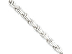 FJC Finejewelers 18 Inch Sterling Silver 4.25mm bright-cut Rope Chain Necklace