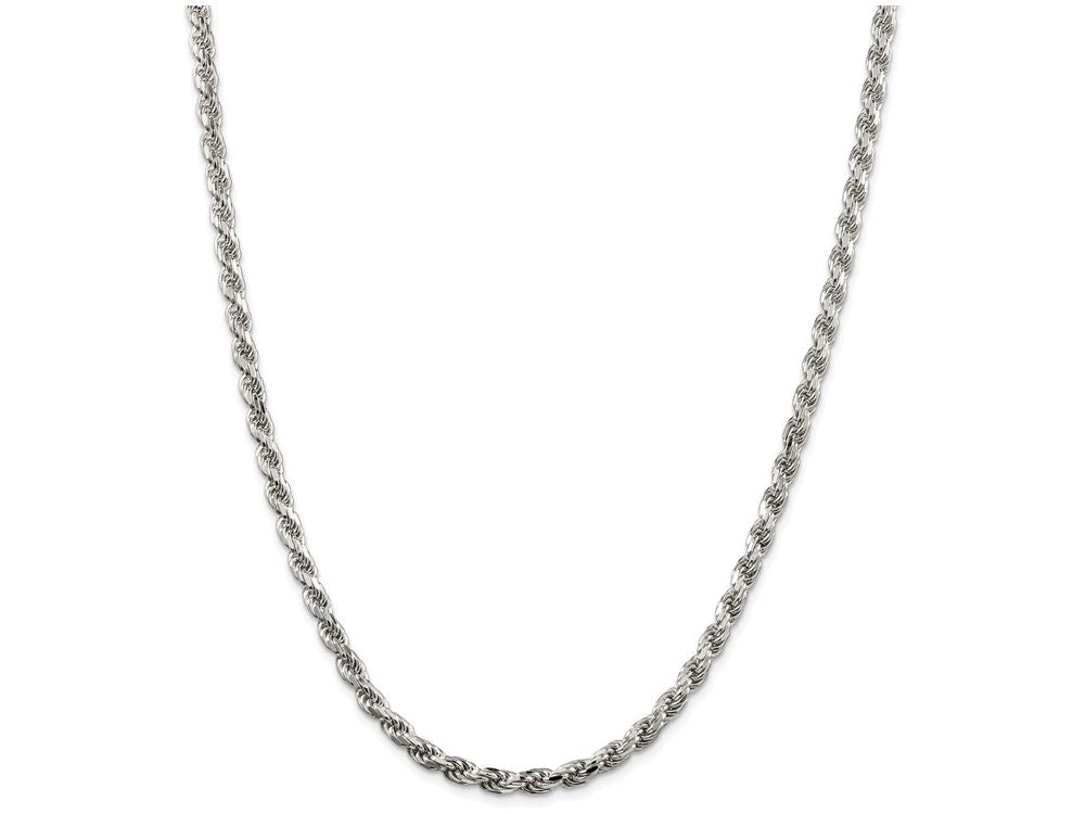 FJC Finejewelers 16 Inch Sterling Silver 4.75mm bright-cut Rope Chain Necklace