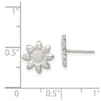 FJC Finejewelers Sterling Silver Flower Mini Earrings