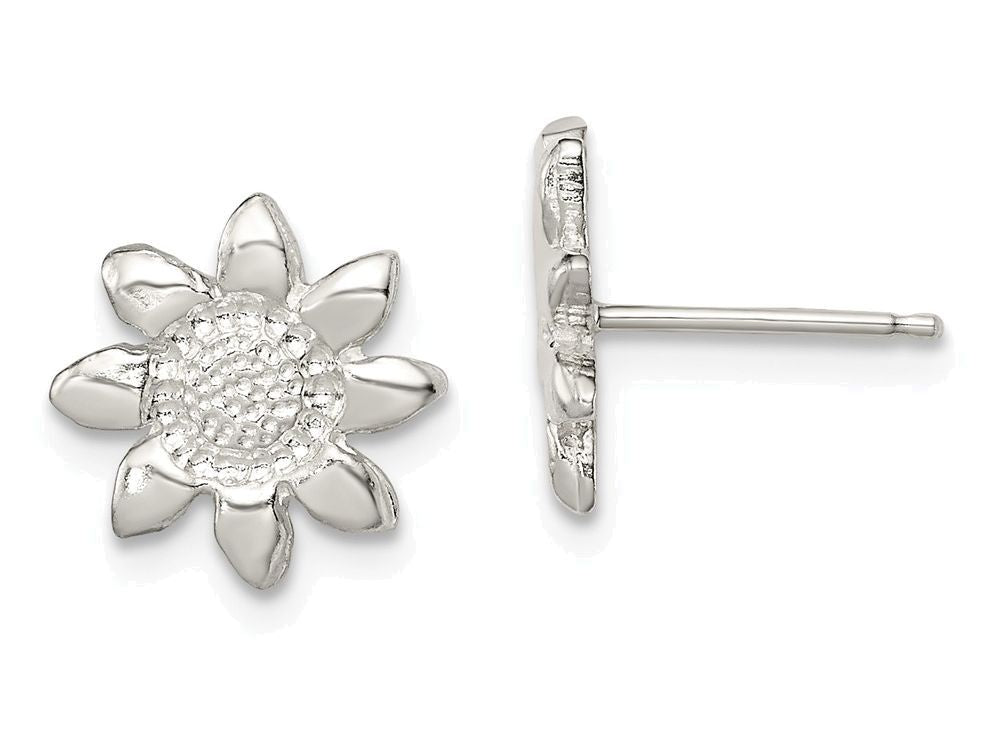 FJC Finejewelers Sterling Silver Flower Mini Earrings