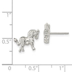 FJC Finejewelers Sterling Silver Unicorn Mini Earrings