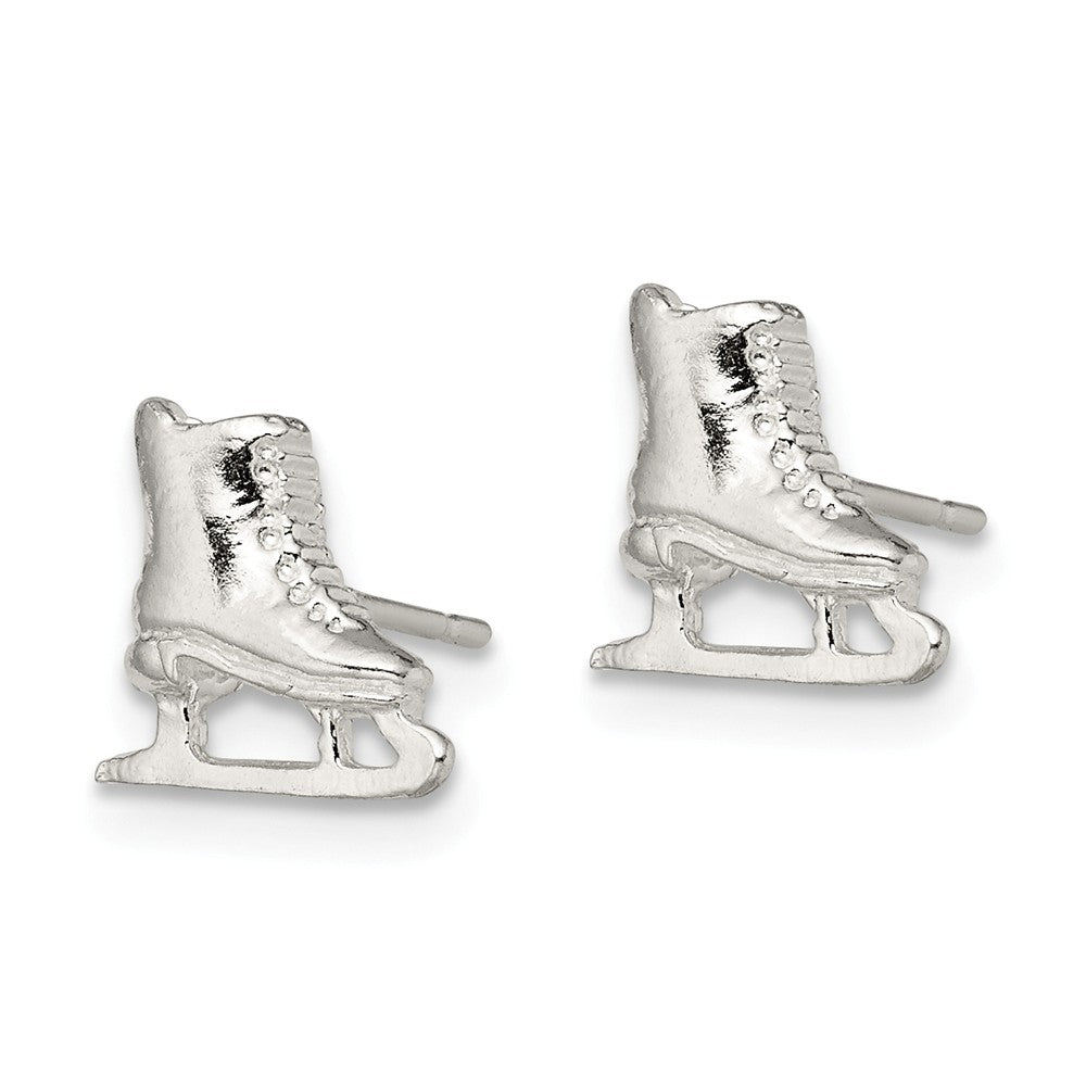 FJC Finejewelers Sterling Silver Ice Skate Mini Earrings