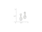 FJC Finejewelers Sterling Silver Round Cubic Zirconia Earrings