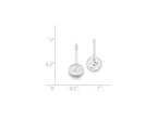 FJC Finejewelers Sterling Silver Round Cubic Zirconia Earrings