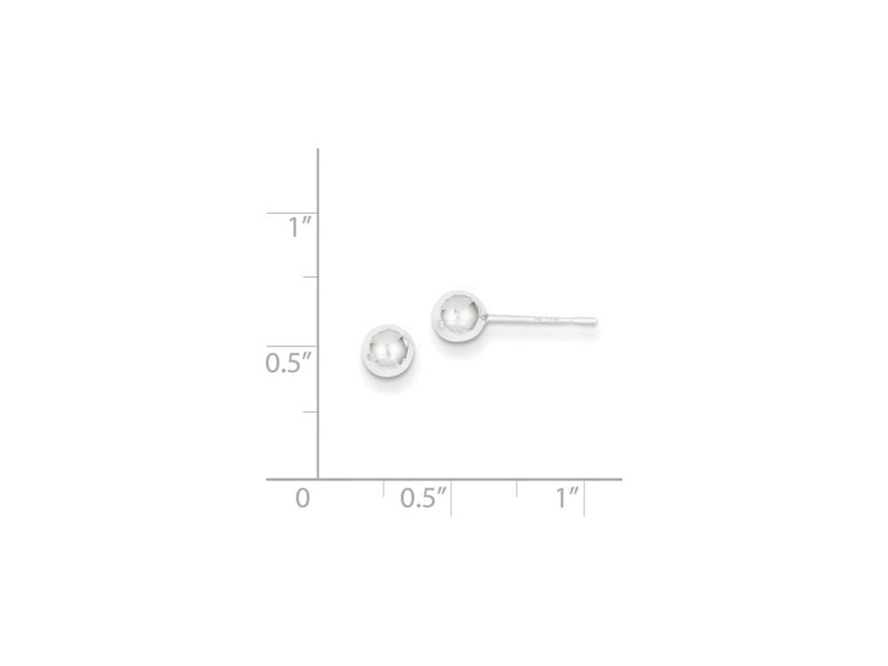 FJC Finejewelers Sterling Silver 5mm Ball Earrings