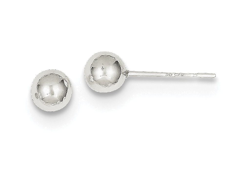 FJC Finejewelers Sterling Silver 5mm Ball Earrings