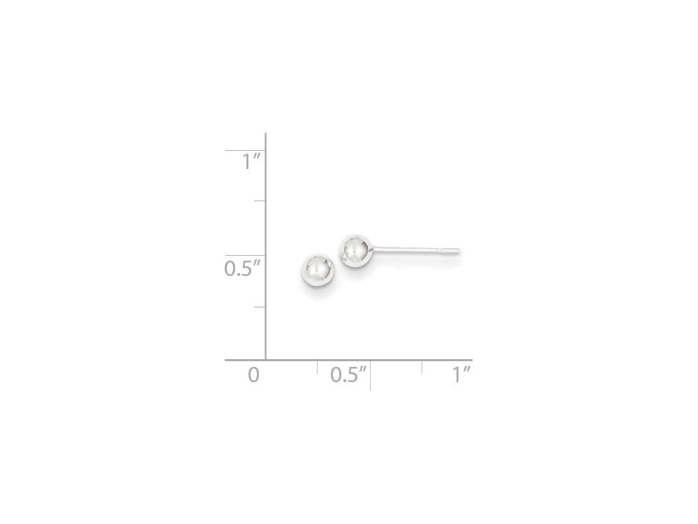 FJC Finejewelers Sterling Silver 4mm Ball Earrings