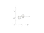 FJC Finejewelers Sterling Silver Polished 6mm Ball Earrings