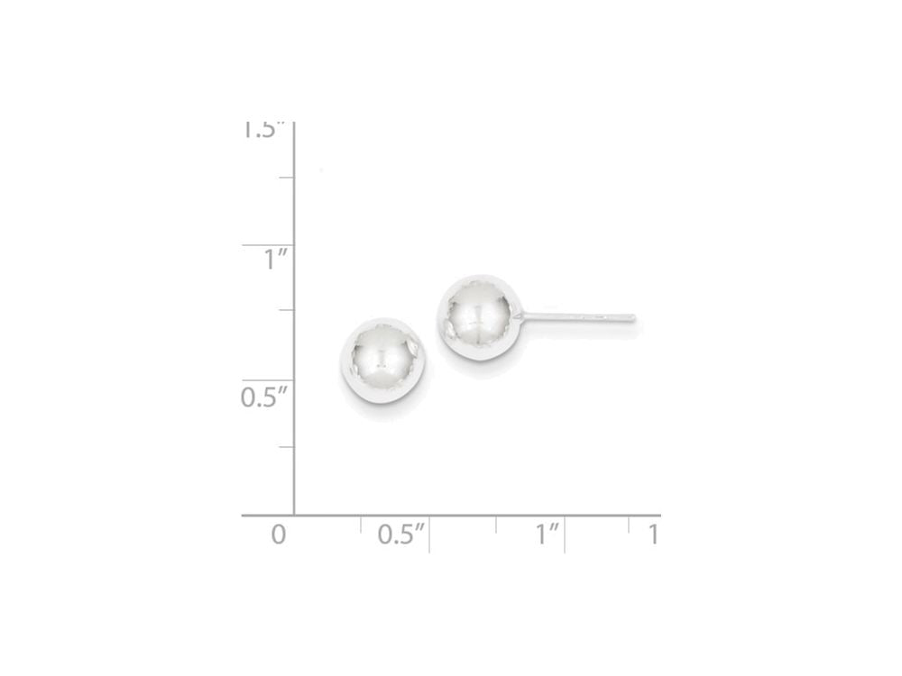 FJC Finejewelers Sterling Silver Polished 8mm Ball Earrings