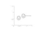 FJC Finejewelers Sterling Silver Polished 8mm Ball Earrings