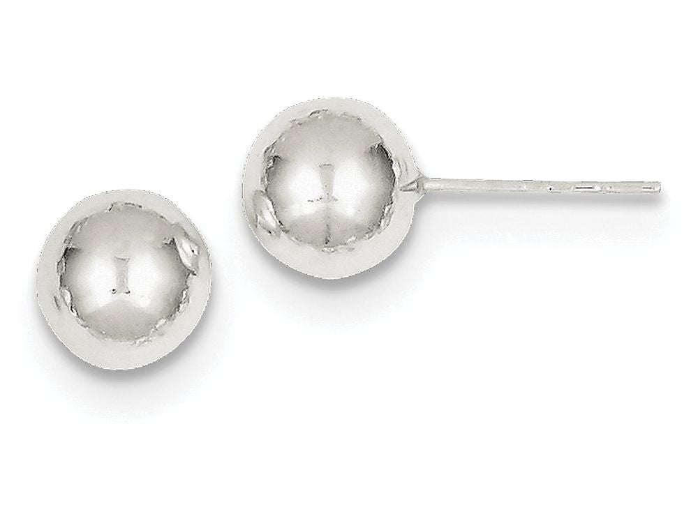 FJC Finejewelers Sterling Silver Polished 8mm Ball Earrings