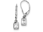 FJC Finejewelers Sterling Silver Cubic Zirconia Leverback Earrings