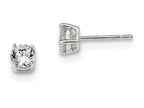 FJC Finejewelers Sterling Silver 5mm Round Basket Set Cubic Zirconia Stud Earrings