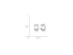 FJC Finejewelers Sterling Silver 5x7mm Oval Cubic Zirconia Stud Earrings