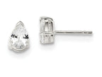 FJC Finejewelers Sterling Silver 5x7mm Pear Cubic Zirconia Stud Earrings