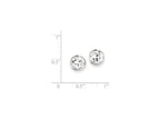 FJC Finejewelers Sterling Silver 7mm Cubic Zirconia Round Bezel Stud Earrings