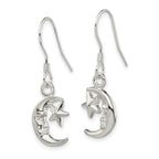 FJC Finejewelers Sterling Silver Moon and Star Earrings