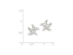 FJC Finejewelers Sterling Silver Cubic Zirconia Starfish Earrings