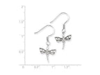 FJC Finejewelers Sterling Silver Cubic Zirconia Dragonfly Earrings