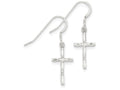 FJC Finejewelers Sterling Silver Polished Cross Earrings