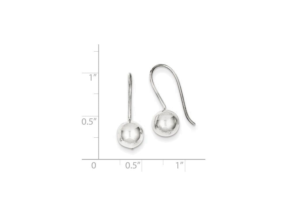 FJC Finejewelers Sterling Silver 8mm Ball Earrings