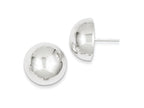 FJC Finejewelers Sterling Silver 18mm Half Ball Earrings