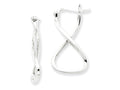 FJC Finejewelers Sterling Silver Twisted Oval Infinity Hoop Earrings