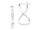 FJC Finejewelers Sterling Silver Twisted Oval Infinity Hoop Earrings