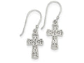 FJC Finejewelers Sterling Silver Cross Earrings