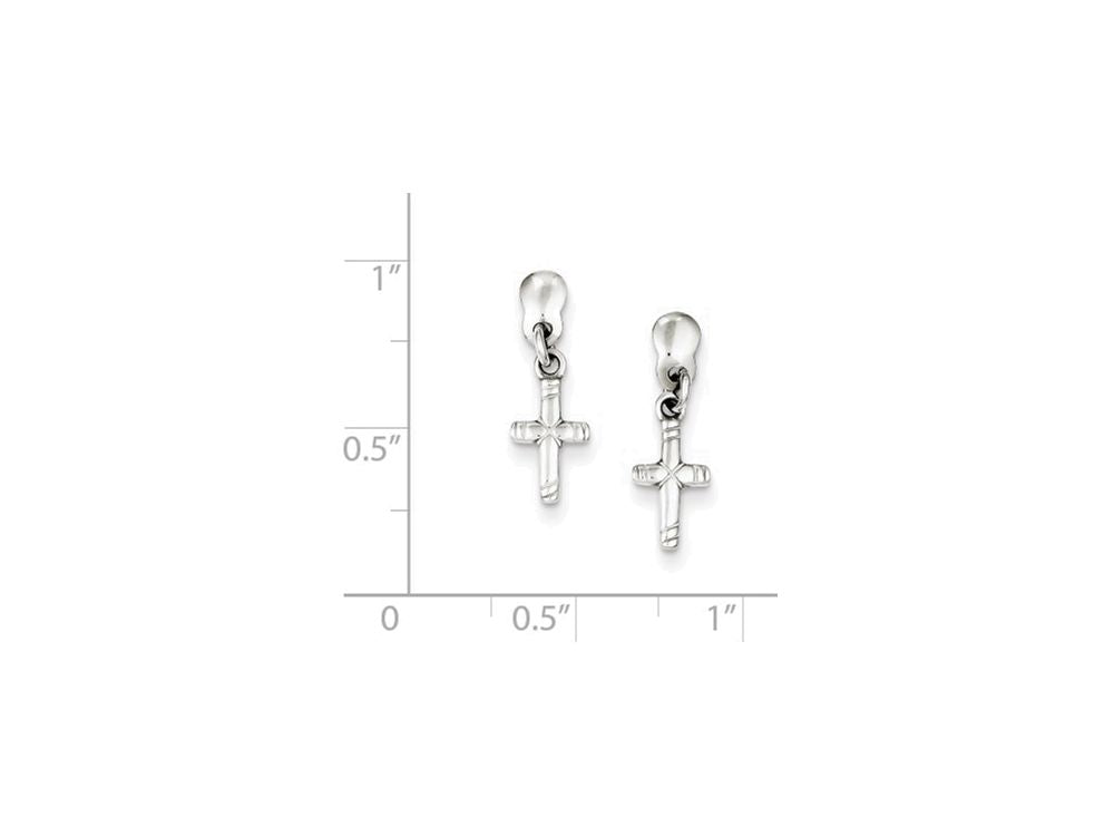 FJC Finejewelers Sterling Silver Dangle Cross Earrings