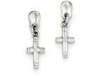 FJC Finejewelers Sterling Silver Dangle Cross Earrings
