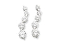 FJC Finejewelers Sterling Silver Cubic Zirconia Journey Earrings