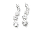 FJC Finejewelers Sterling Silver Cubic Zirconia Journey Earrings